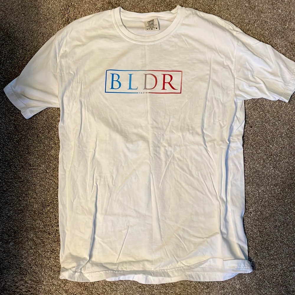 White BLDR shirt